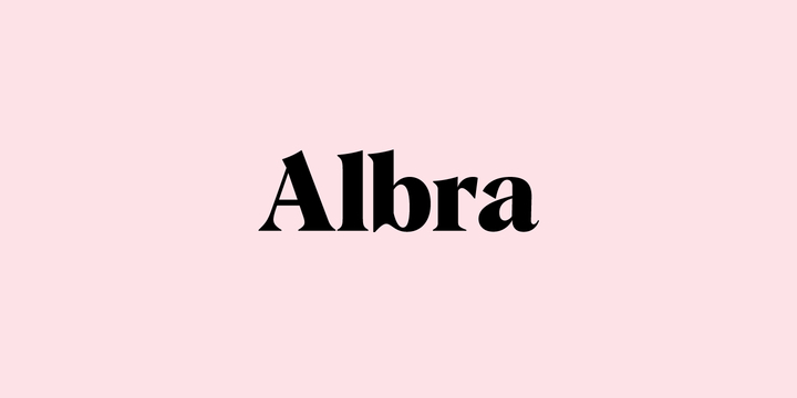 Example font Albra #1